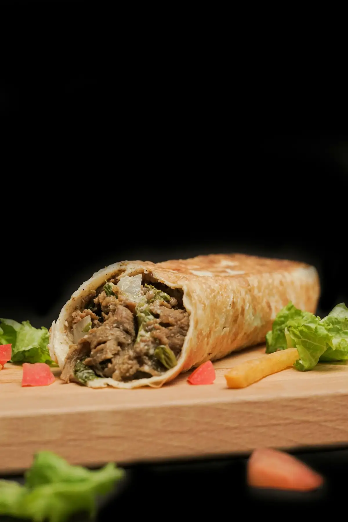 Imagem ilustrativa: shawarma de frango de forno